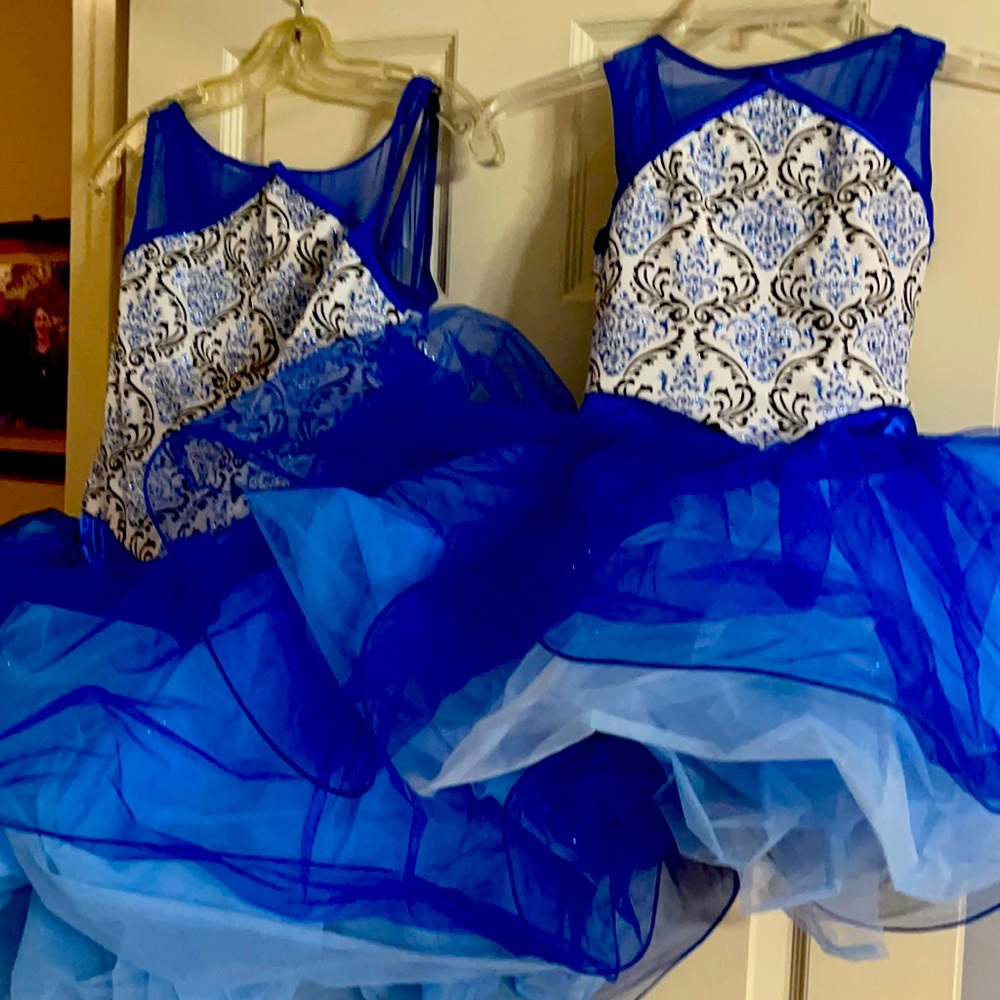Matching pair dance costumes